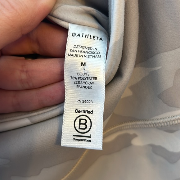 Athleta Elation 7/8 Leggings Tights Light Camo Pint Medium - Picture 16 of 16